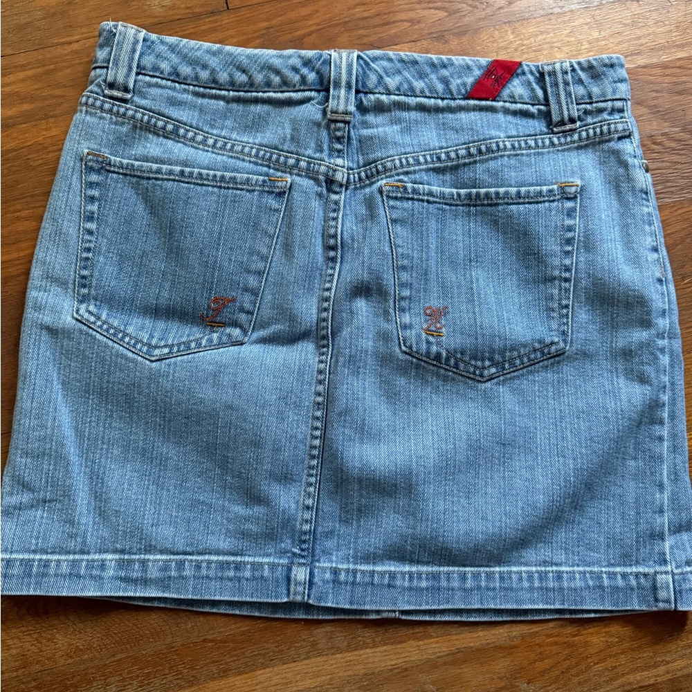 Tommy Hilfiger Light Blue Denim Mini Skirt